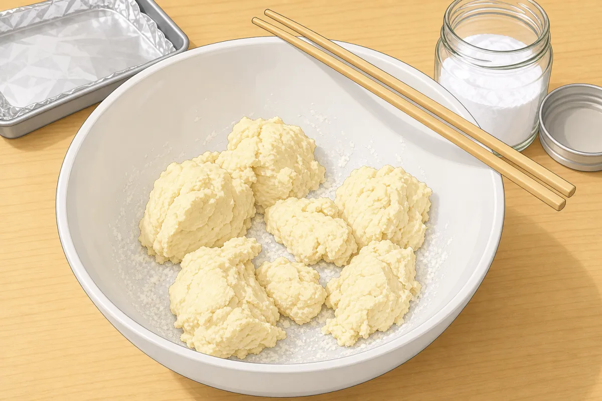 Mix the dough