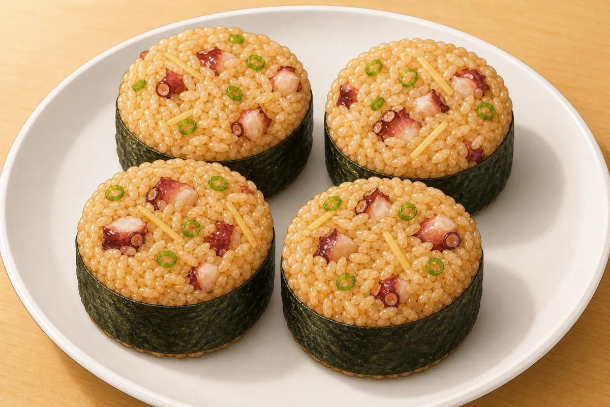 Shape round onigiri