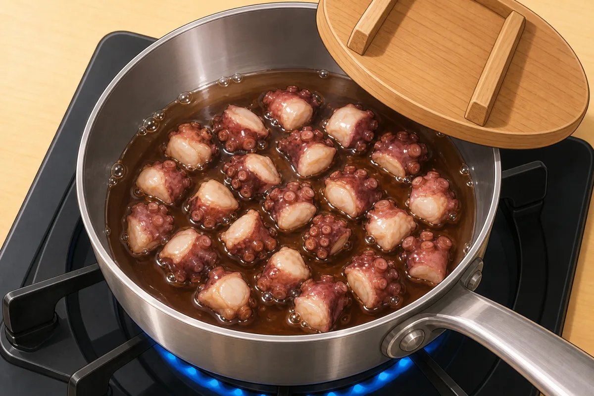 Simmer in sweet soy