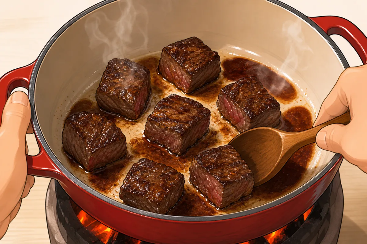 Brown the beef