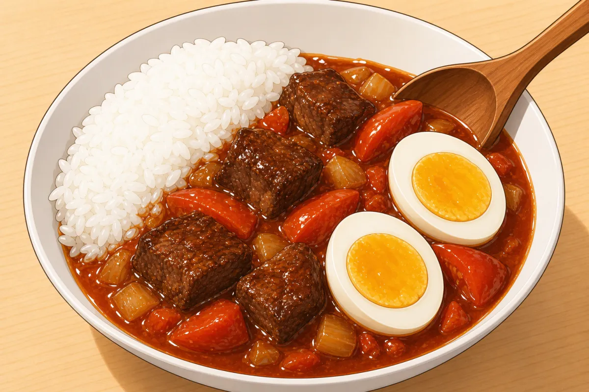 Baka with eggs