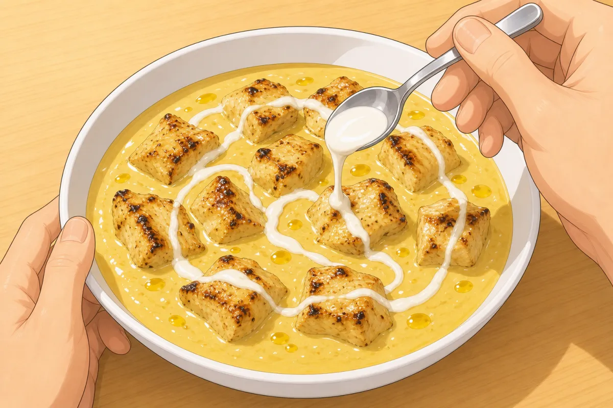 Serve hot with naan or rice; a swirl of cream if you like.