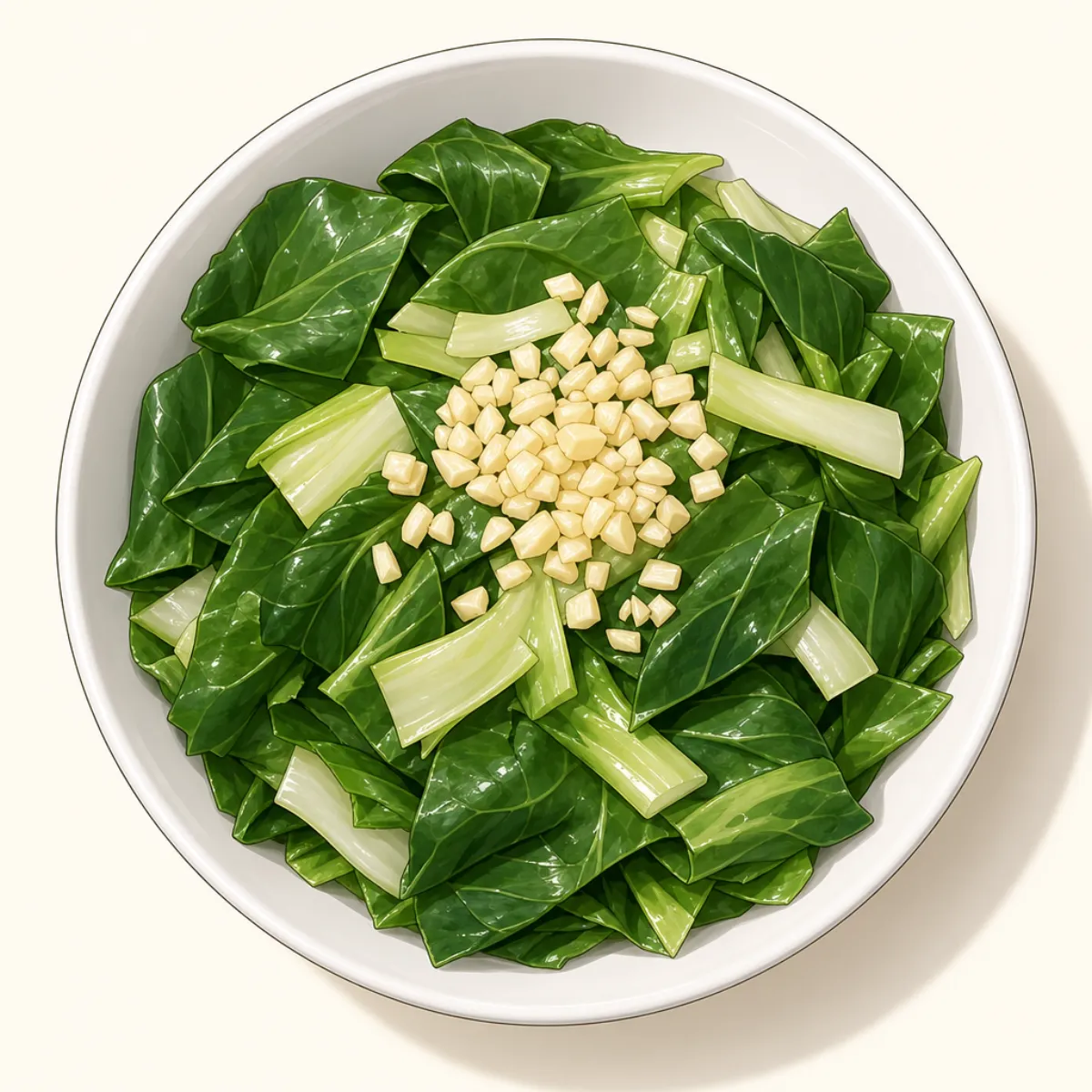 Garlic + leaves