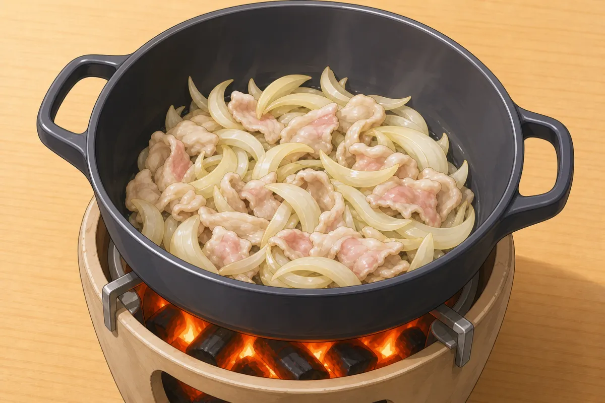Pork and sake