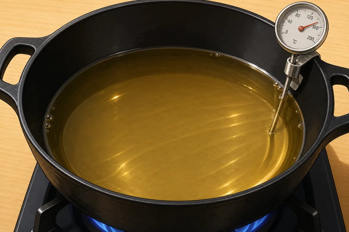 Heat the oil