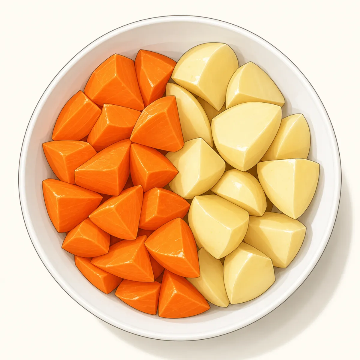 Carrots + potatoes