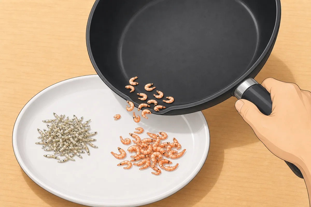 Tip each one onto a plate as soon as it's done, then toast the next.