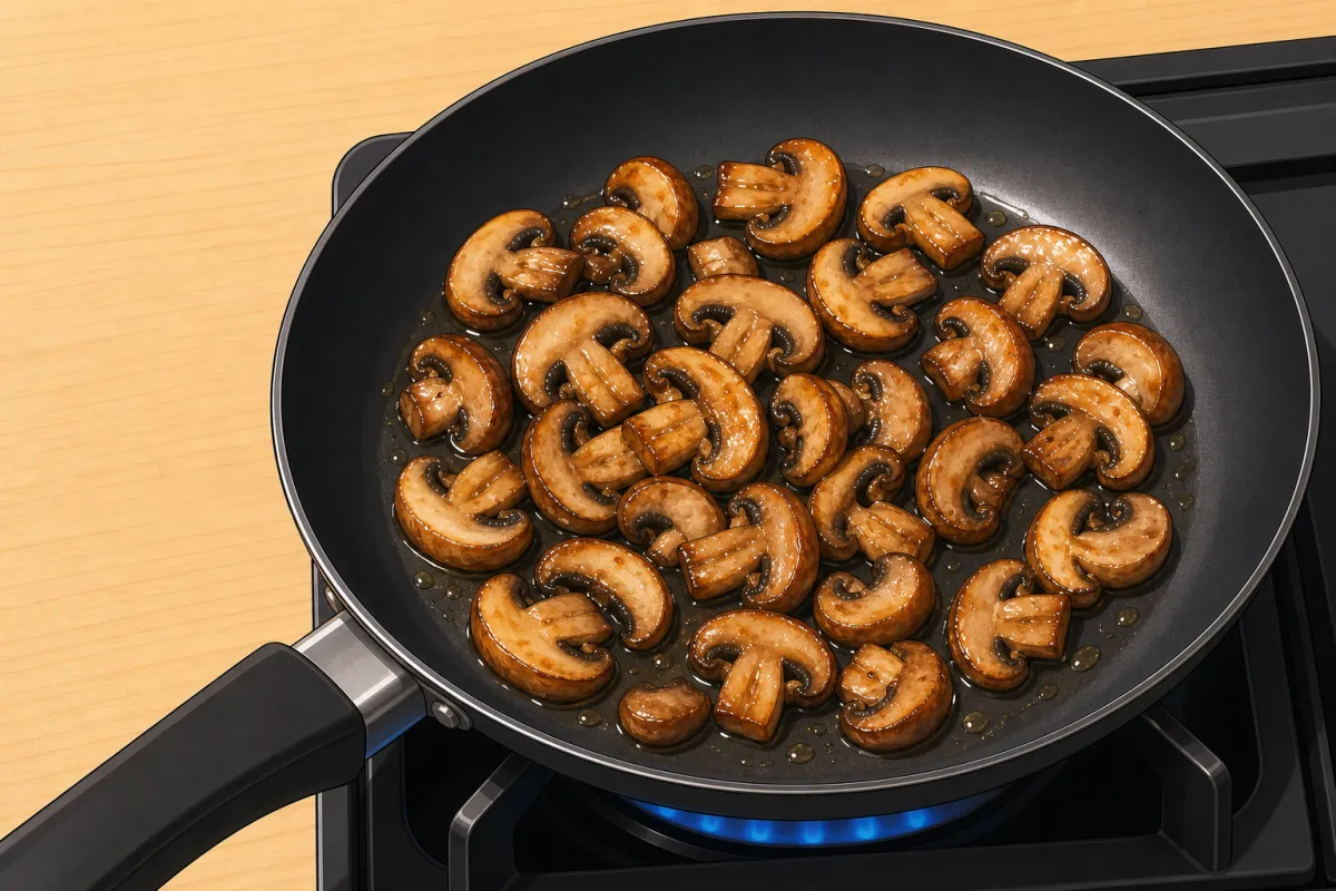 Brown the mushrooms