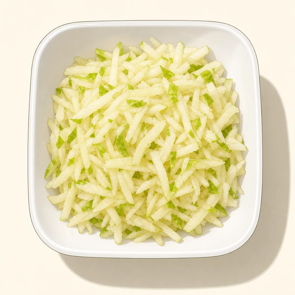 Grated apple