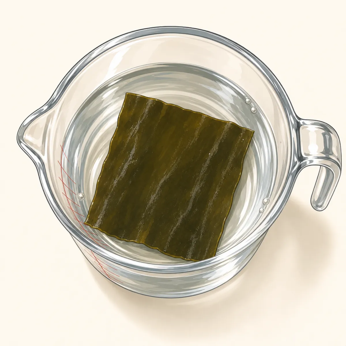 Kombu in water