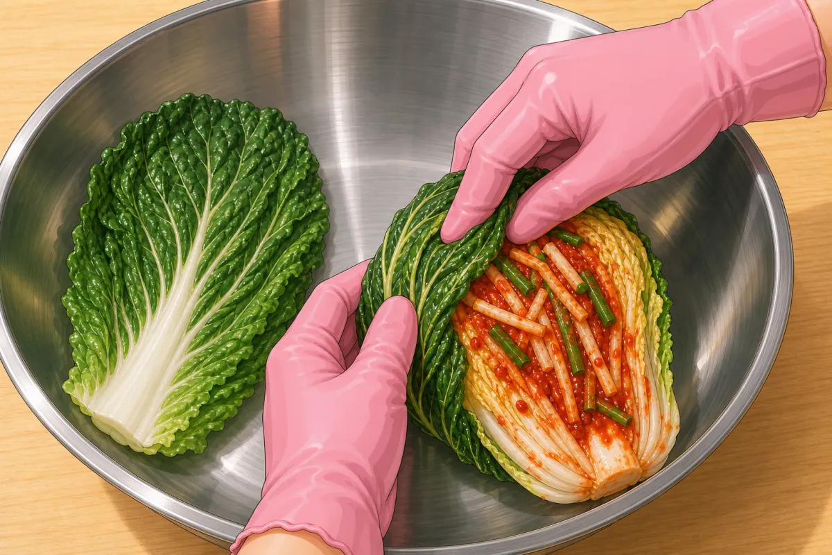 Wrap each half in the outer leaves you kept.