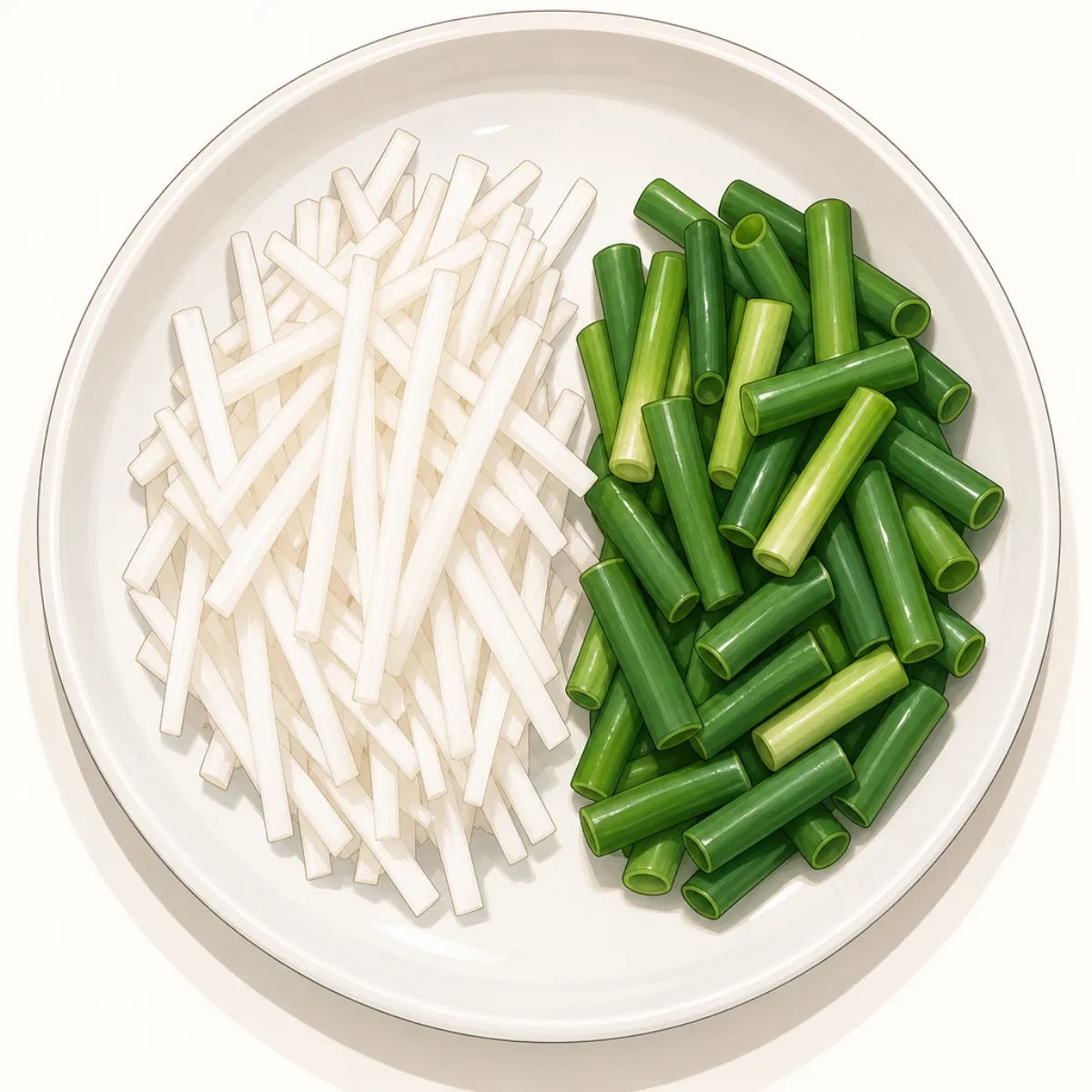 Daikon + green onion