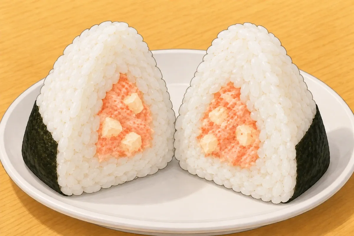 Mentai mayo with cream cheese (Bongo) onigiri