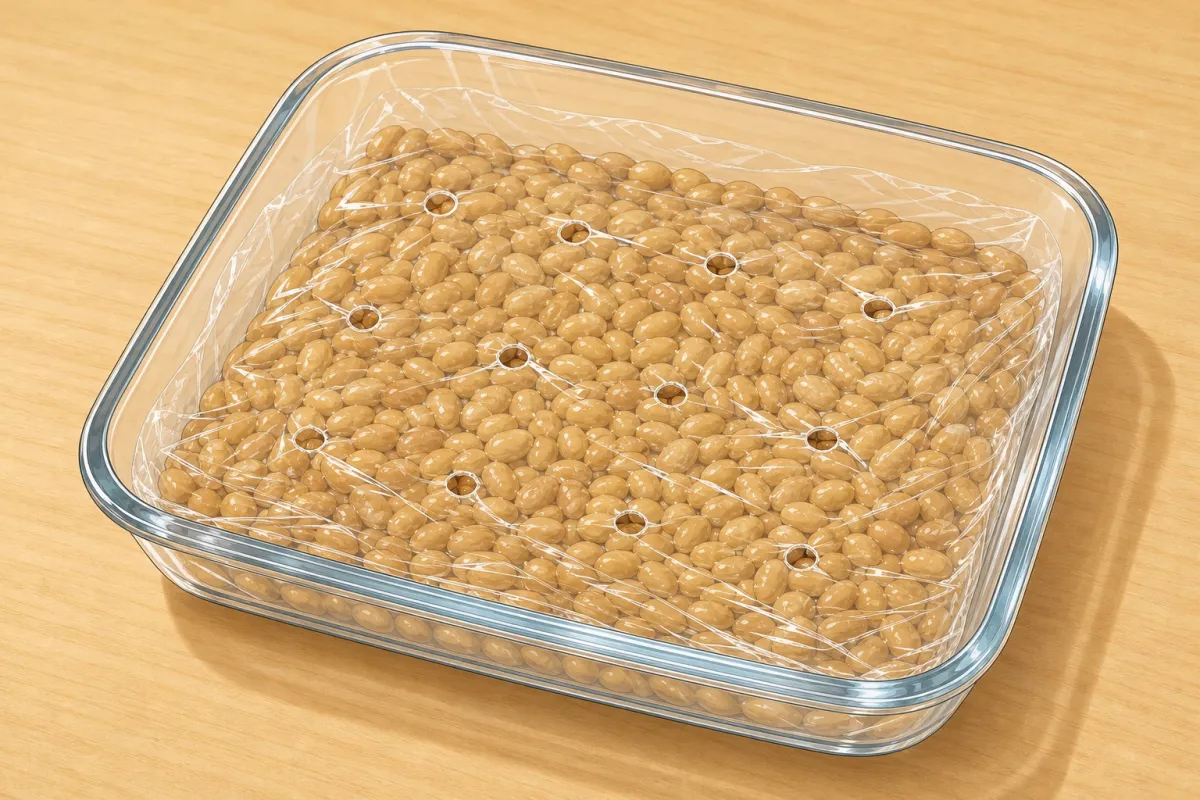 Spread out and cover with holes