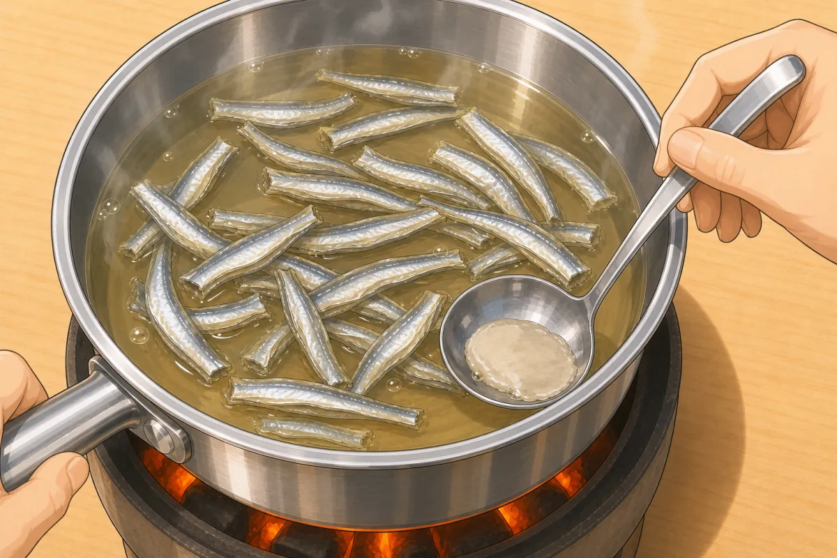 Skim off any foam as it simmers.