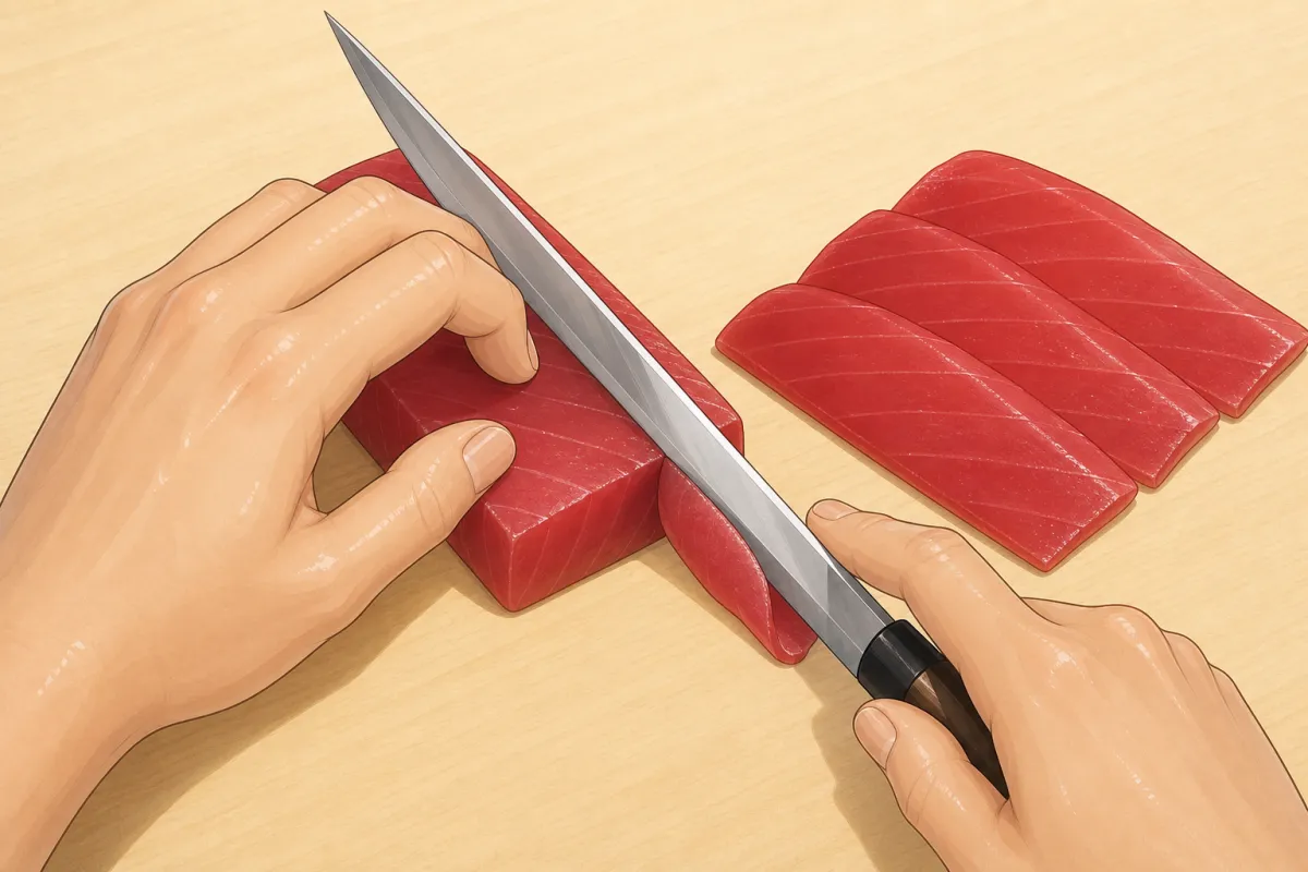 Slice the fish