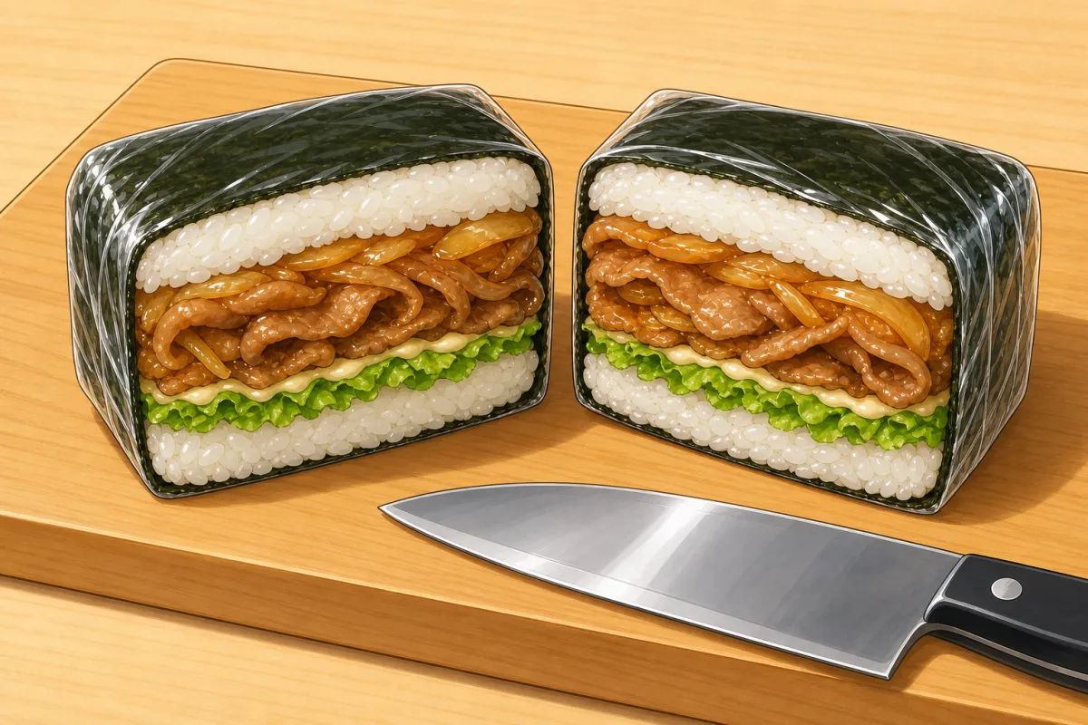Cut in half