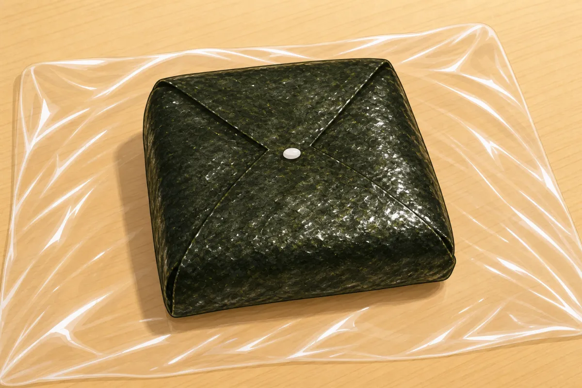 Fold the nori