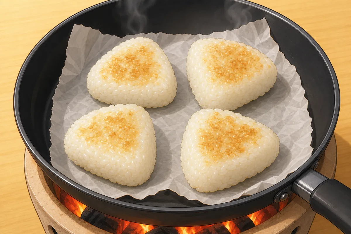 Yaki onigiri: grill
