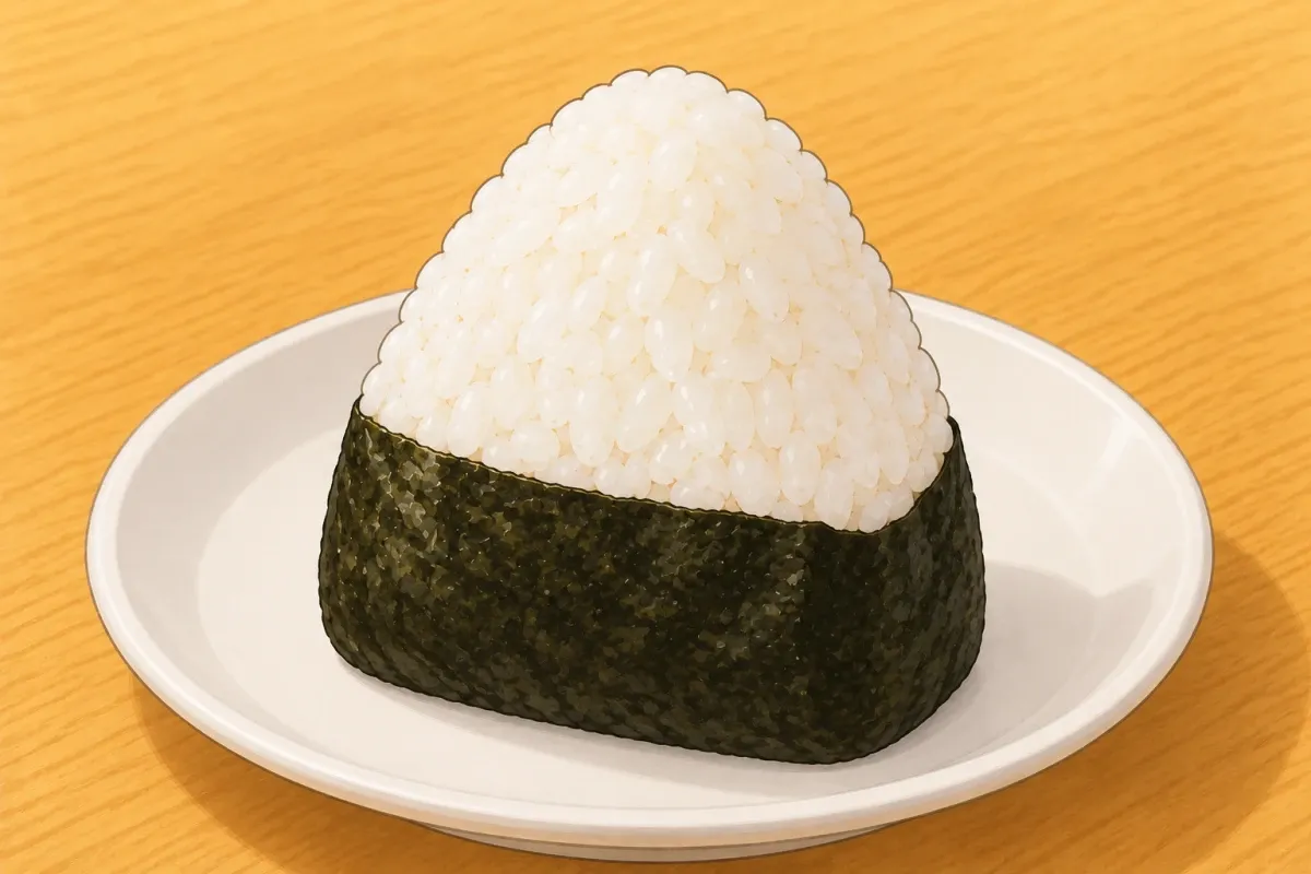 Onigiri with a mold