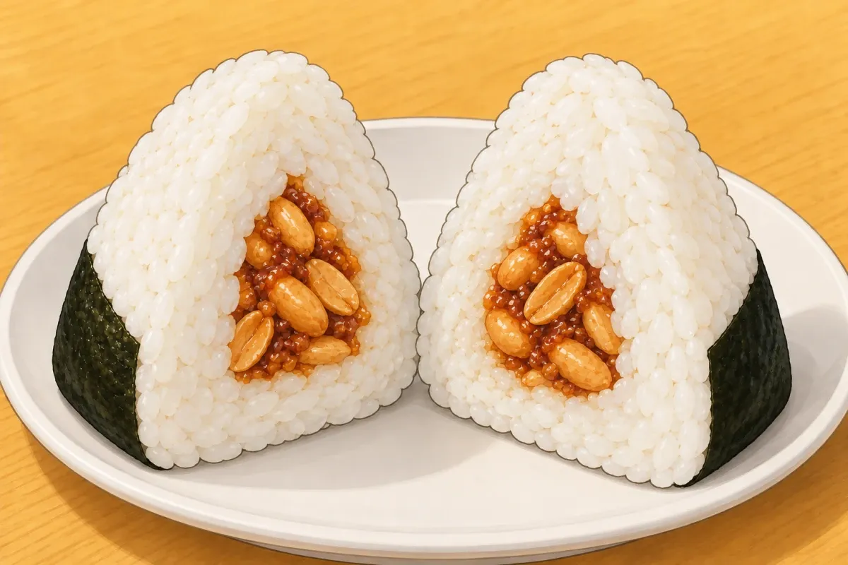 Peanut miso (Bongo) onigiri