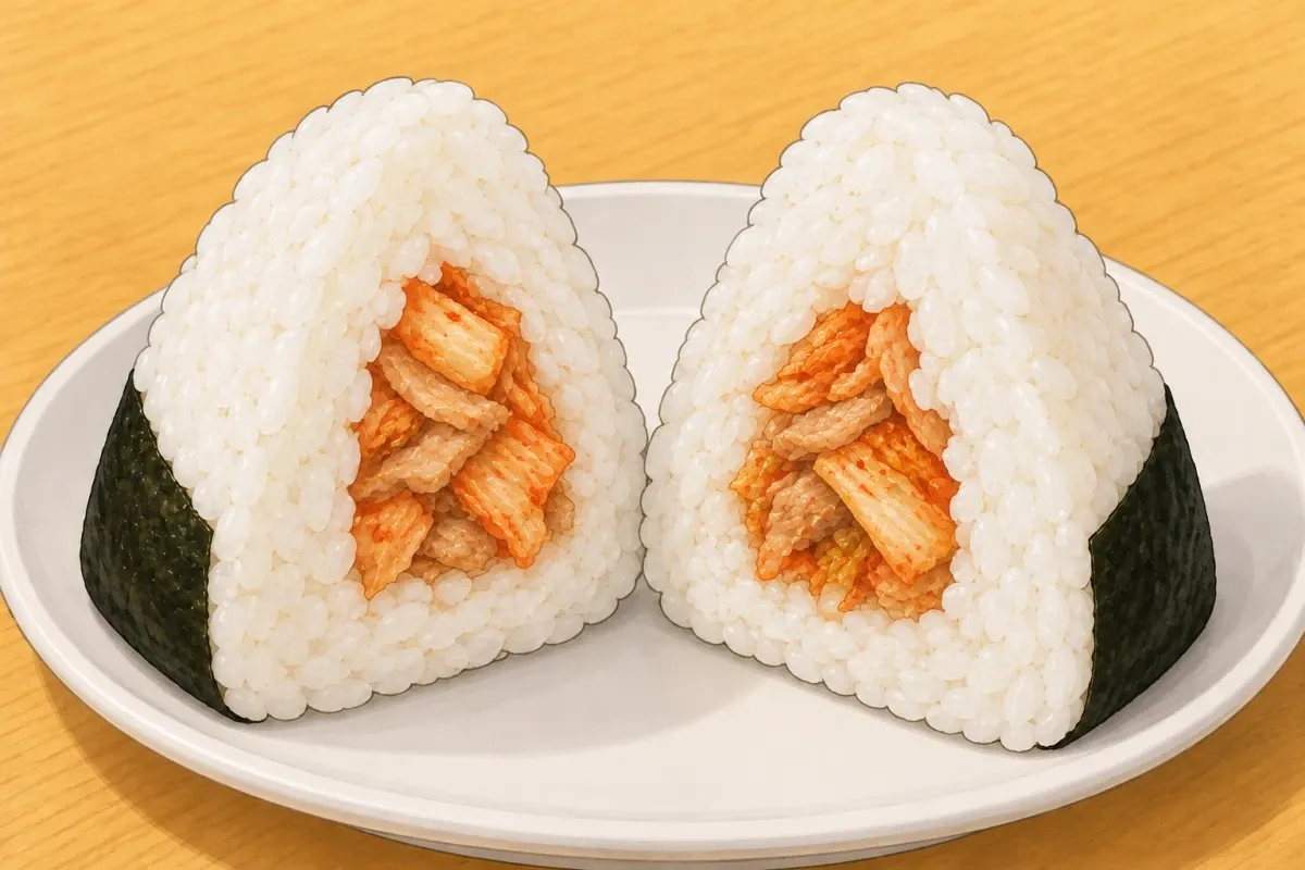 Pork kimchi (Bongo) onigiri