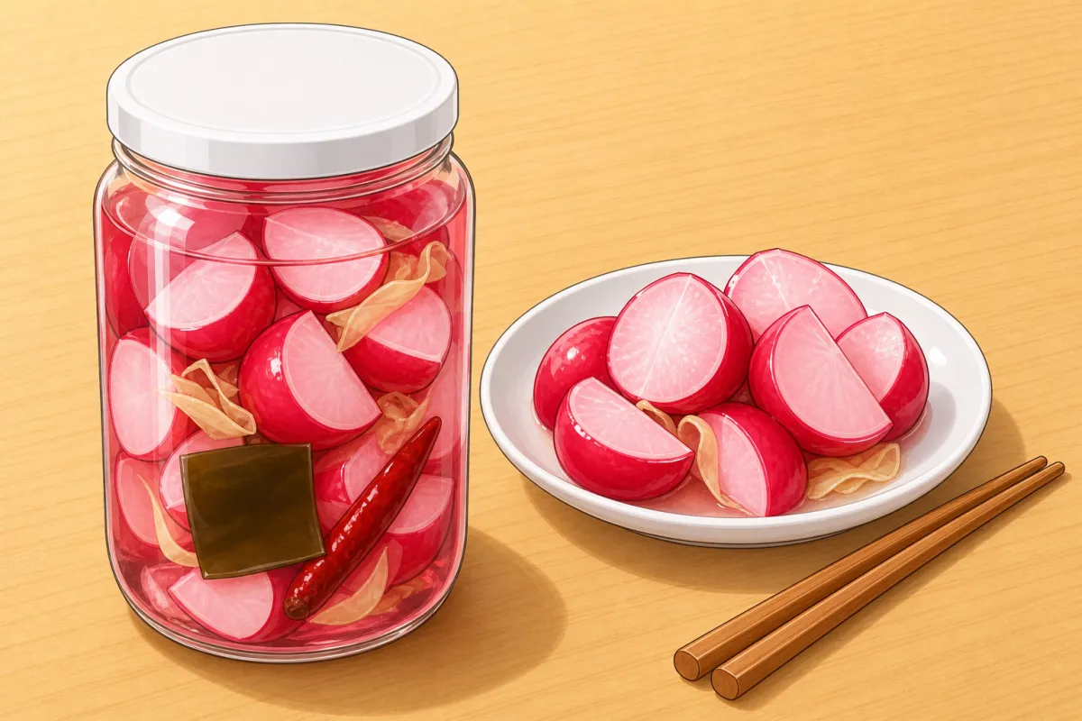 Pickled radishes