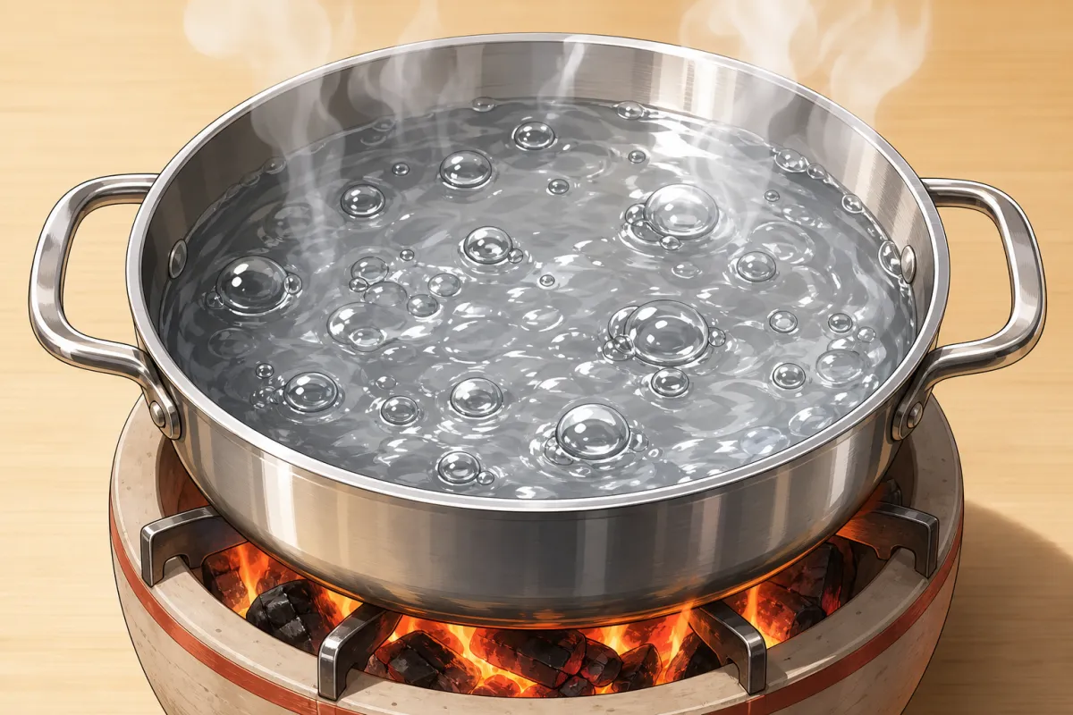 Boil the water
