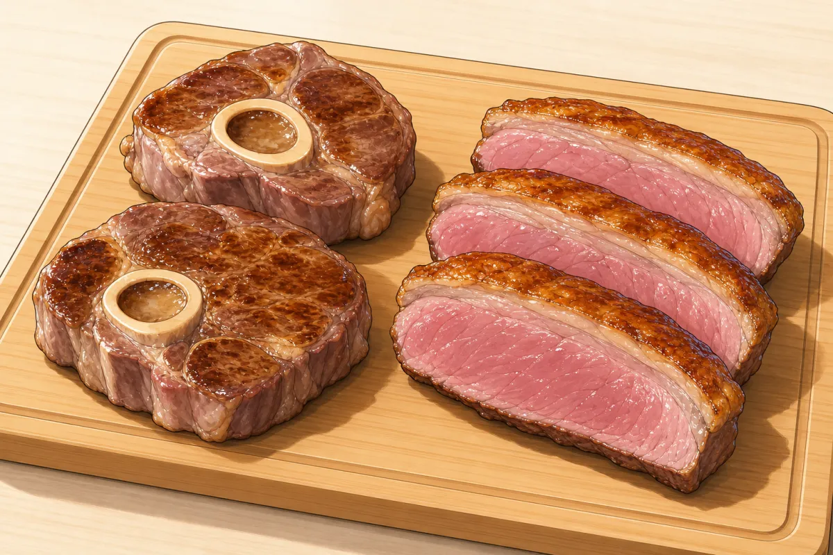 Lamb — steak-like slices