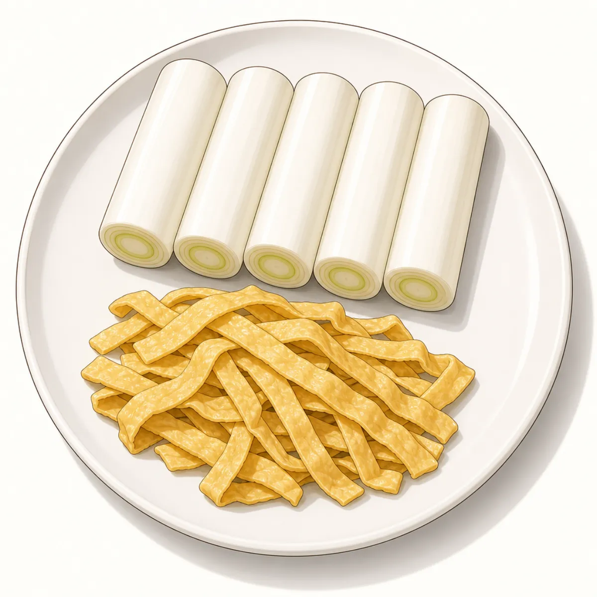 Leek + tofu pouch