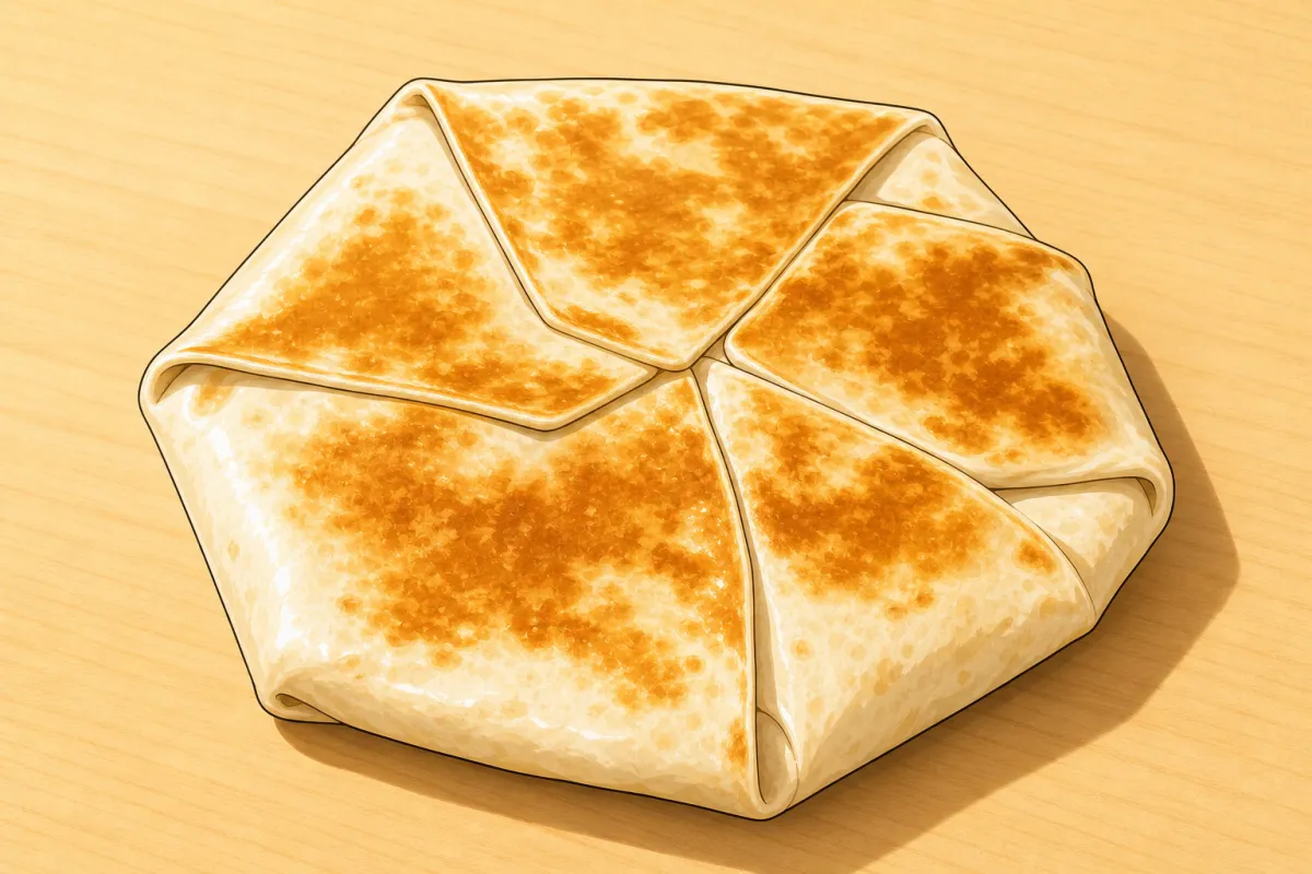 Fold the wrap