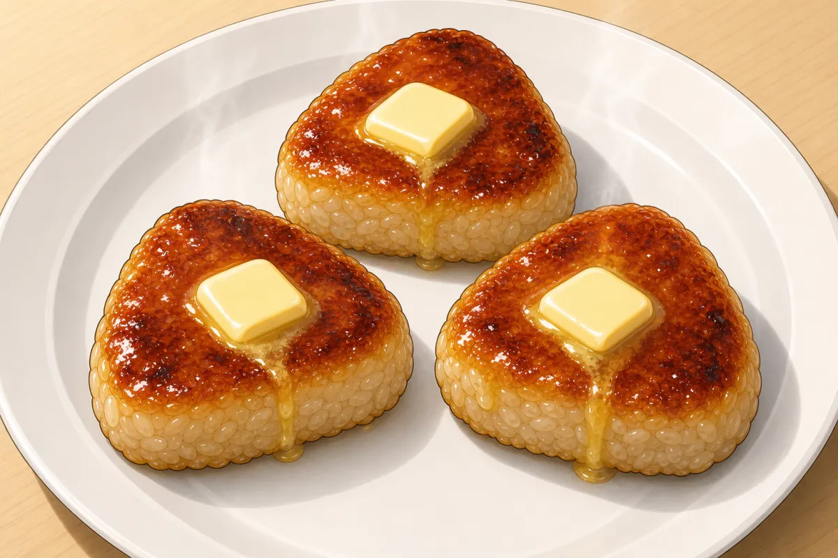 Or: butter on top