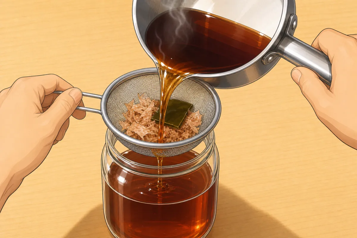 Cool completely, then strain — it's a concentrate.